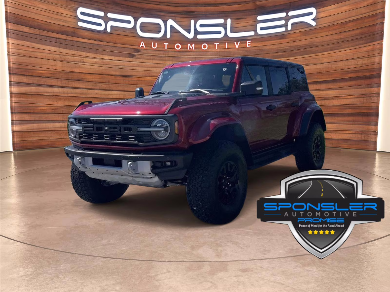 2026 Ruby Red Metallic Tinted Clearcoat Ford Bronco Raptor 4X4 SUV