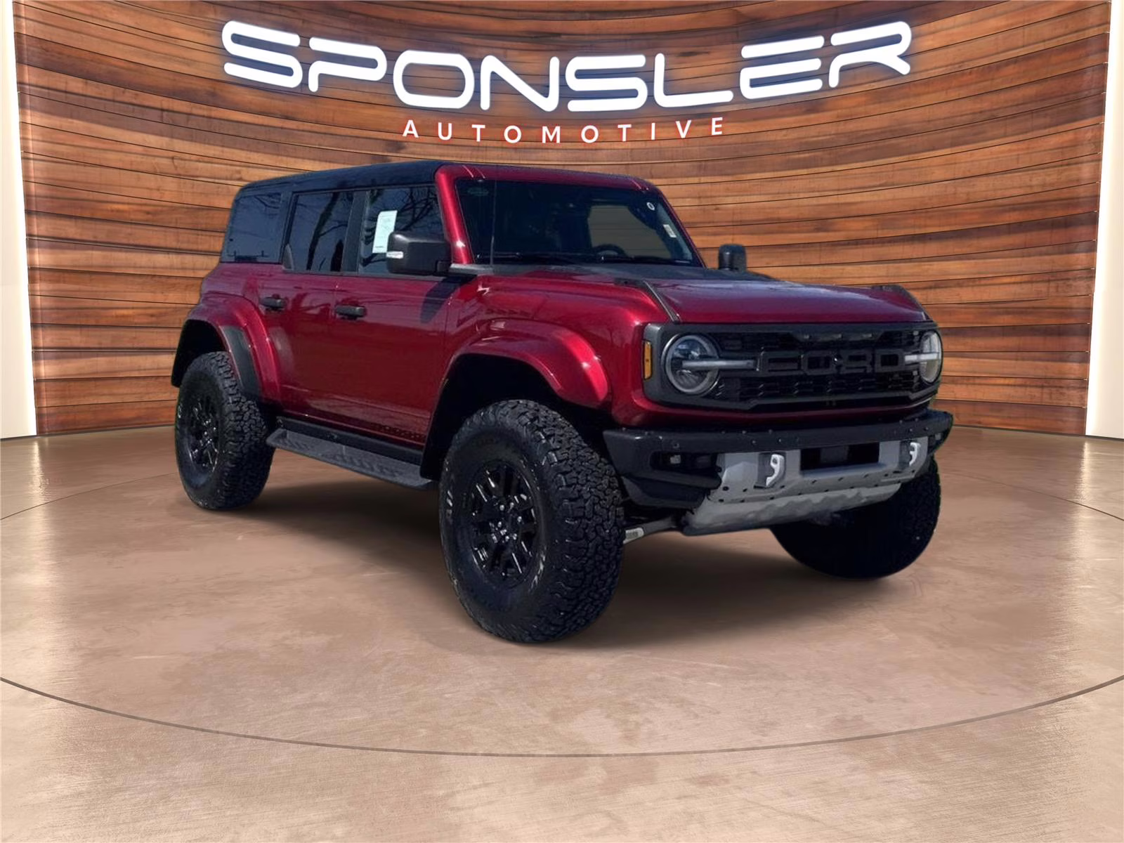 2026 Ruby Red Metallic Tinted Clearcoat Ford Bronco Raptor 4X4 SUV