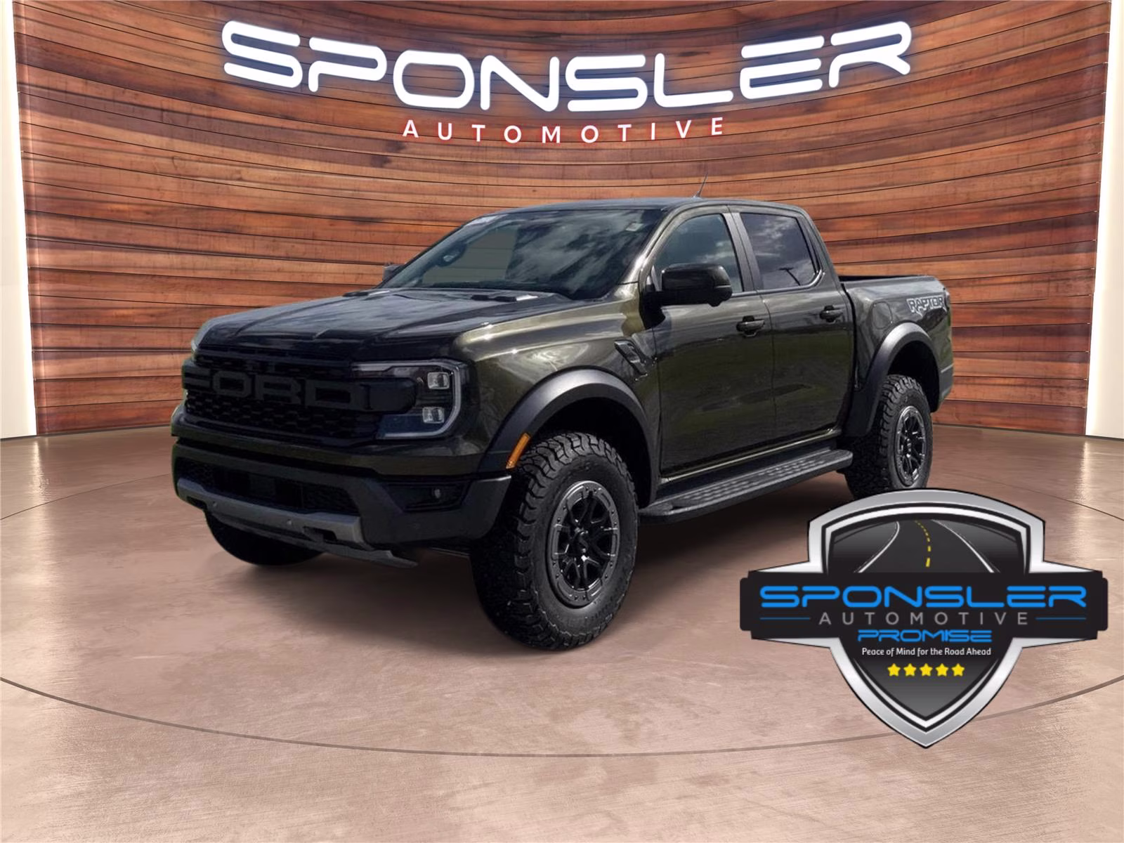 2026 Shelter Green Ford Ranger Raptor 4X4 Truck