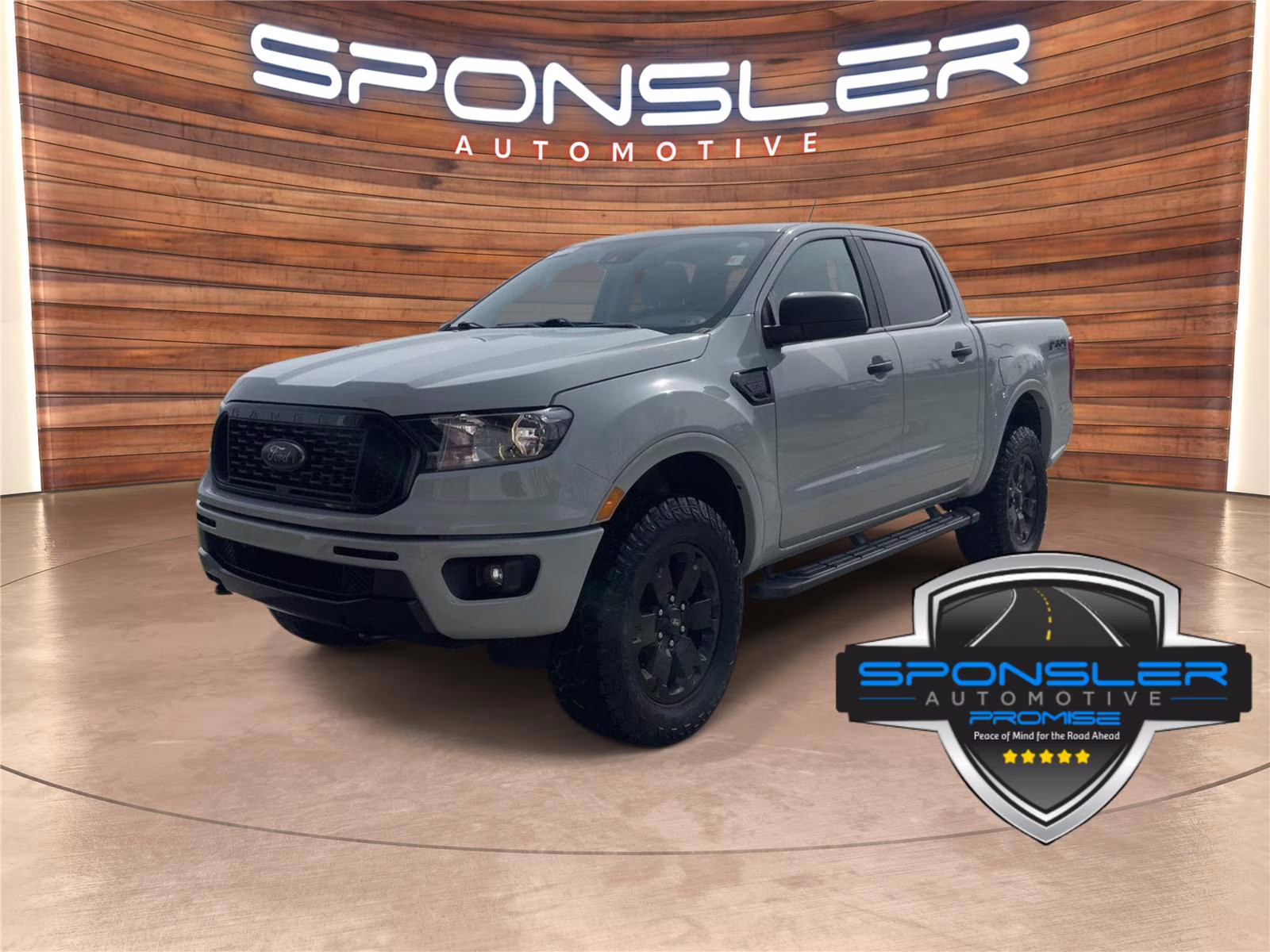 Cactus Gray 2022 Ford Ranger XLT SuperCrew 4WD Pickup Truck Four-Wheel Drive Automatic