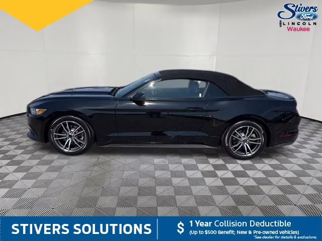 2017 Shadow Black Ford Mustang EcoBoost Premium RWD Convertible