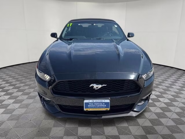 2017 Shadow Black Ford Mustang EcoBoost Premium RWD Convertible