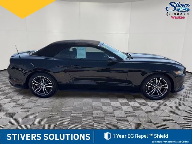 2017 Shadow Black Ford Mustang EcoBoost Premium RWD Convertible