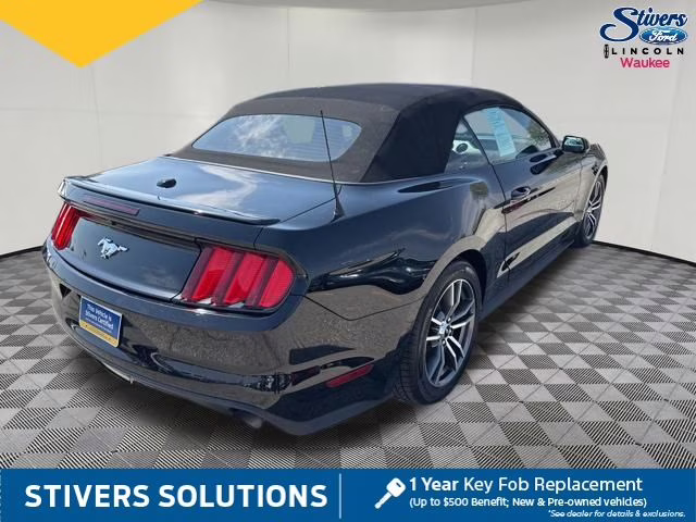 2017 Shadow Black Ford Mustang EcoBoost Premium RWD Convertible