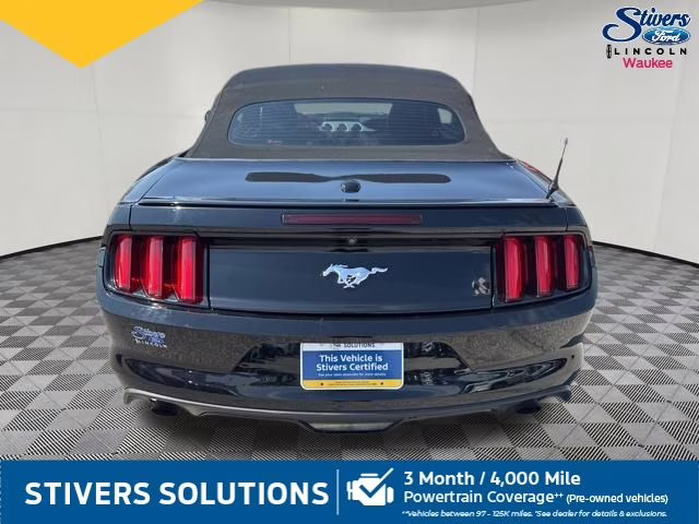 2017 Shadow Black Ford Mustang EcoBoost Premium RWD Convertible