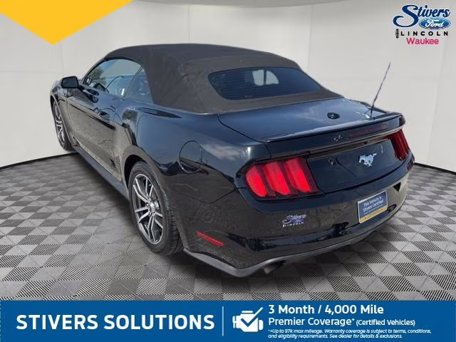 2017 Shadow Black Ford Mustang EcoBoost Premium RWD Convertible
