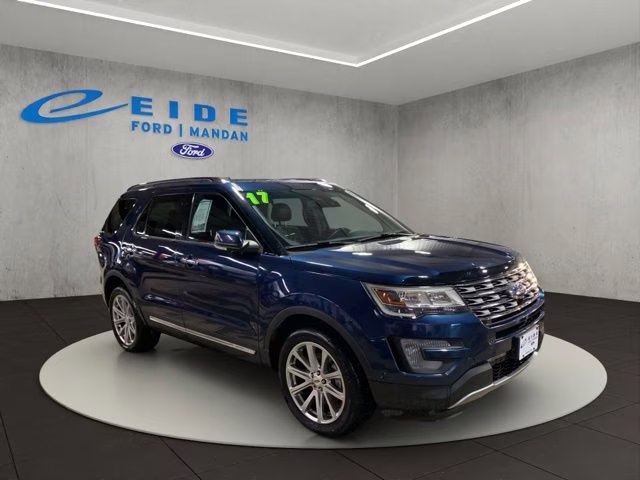 2017 Blue Ford Explorer Limited 4X4 SUV