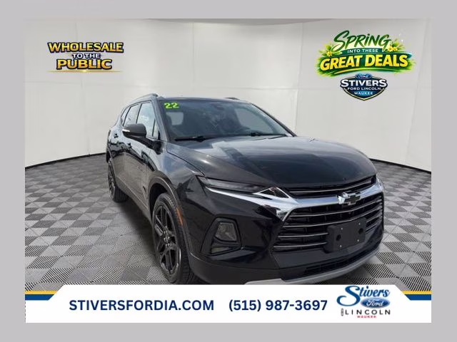 2022 Black Chevrolet Blazer LT AWD SUV