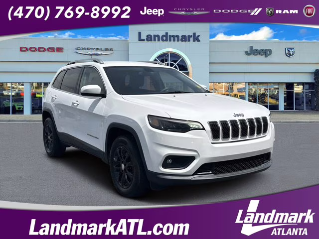 2019 Bright White Clearcoat Jeep Cherokee Latitude 4X4 SUV