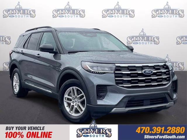 2025 Carbonized Gray Metallic Ford Explorer Active RWD SUV