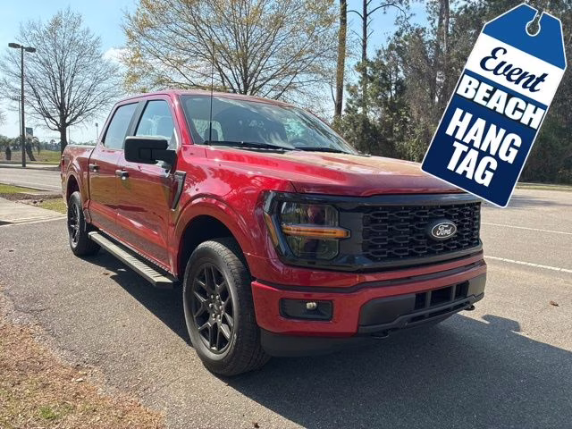 2025 Rapid Red Metallic Tinted Clearcoat Ford F-150 STX 4X4 Truck