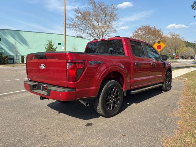 2025 Rapid Red Metallic Tinted Clearcoat Ford F-150 STX 4X4 Truck