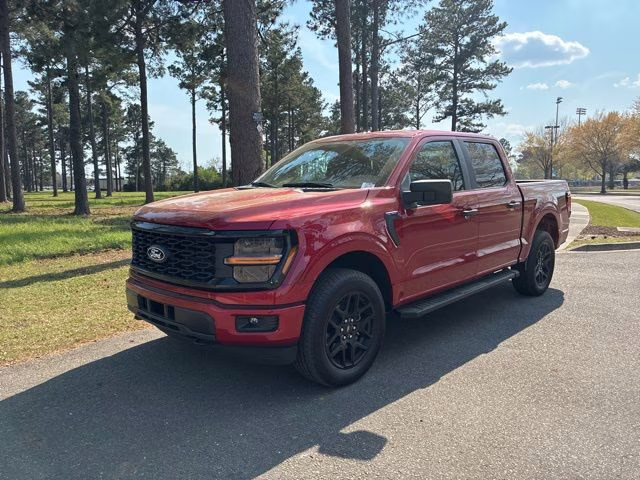 2025 Rapid Red Metallic Tinted Clearcoat Ford F-150 STX 4X4 Truck