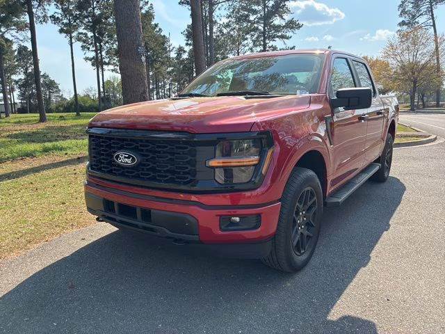 2025 Rapid Red Metallic Tinted Clearcoat Ford F-150 STX 4X4 Truck