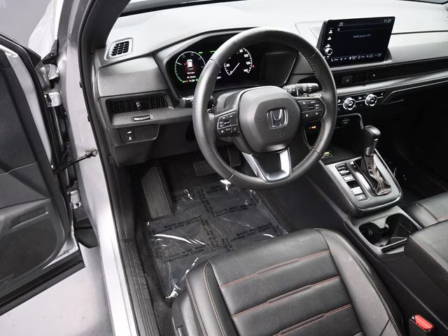 2025 Solar Silver Metallic Honda CR-V Hybrid Sport-L FWD SUV