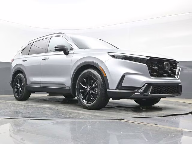 2025 Solar Silver Metallic Honda CR-V Hybrid Sport-L FWD SUV