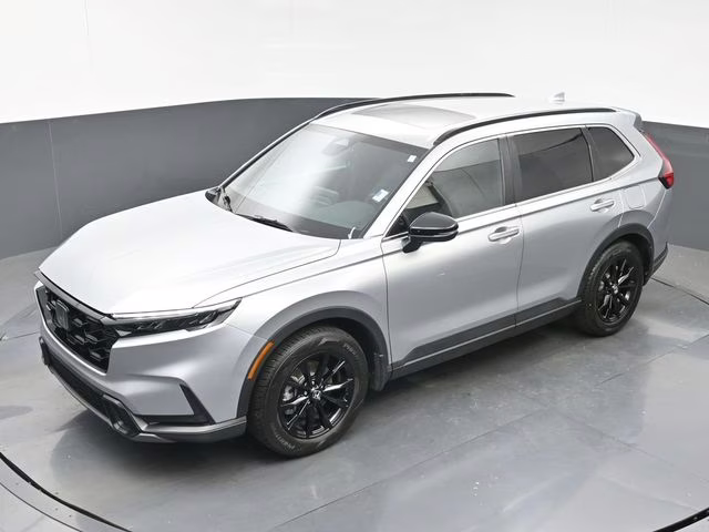 2025 Solar Silver Metallic Honda CR-V Hybrid Sport-L FWD SUV