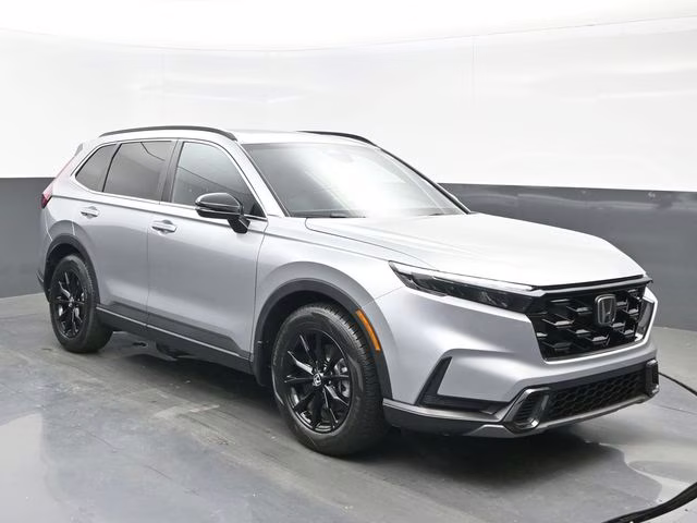 2025 Solar Silver Metallic Honda CR-V Hybrid Sport-L FWD SUV