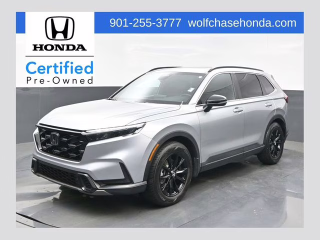 2025 Solar Silver Metallic Honda CR-V Hybrid Sport-L FWD SUV