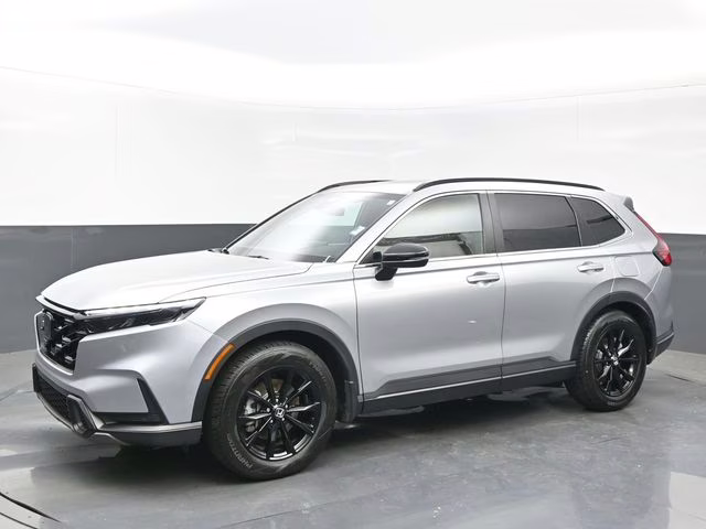 2025 Solar Silver Metallic Honda CR-V Hybrid Sport-L FWD SUV