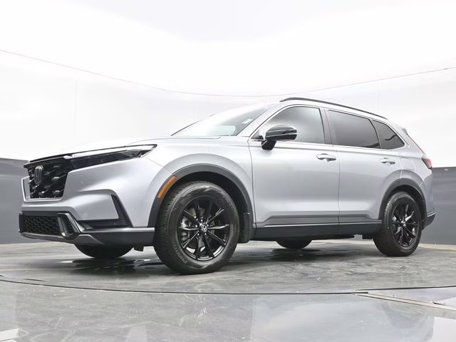 2025 Solar Silver Metallic Honda CR-V Hybrid Sport-L FWD SUV