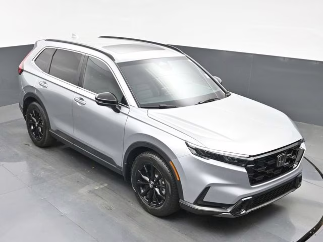 2025 Solar Silver Metallic Honda CR-V Hybrid Sport-L FWD SUV
