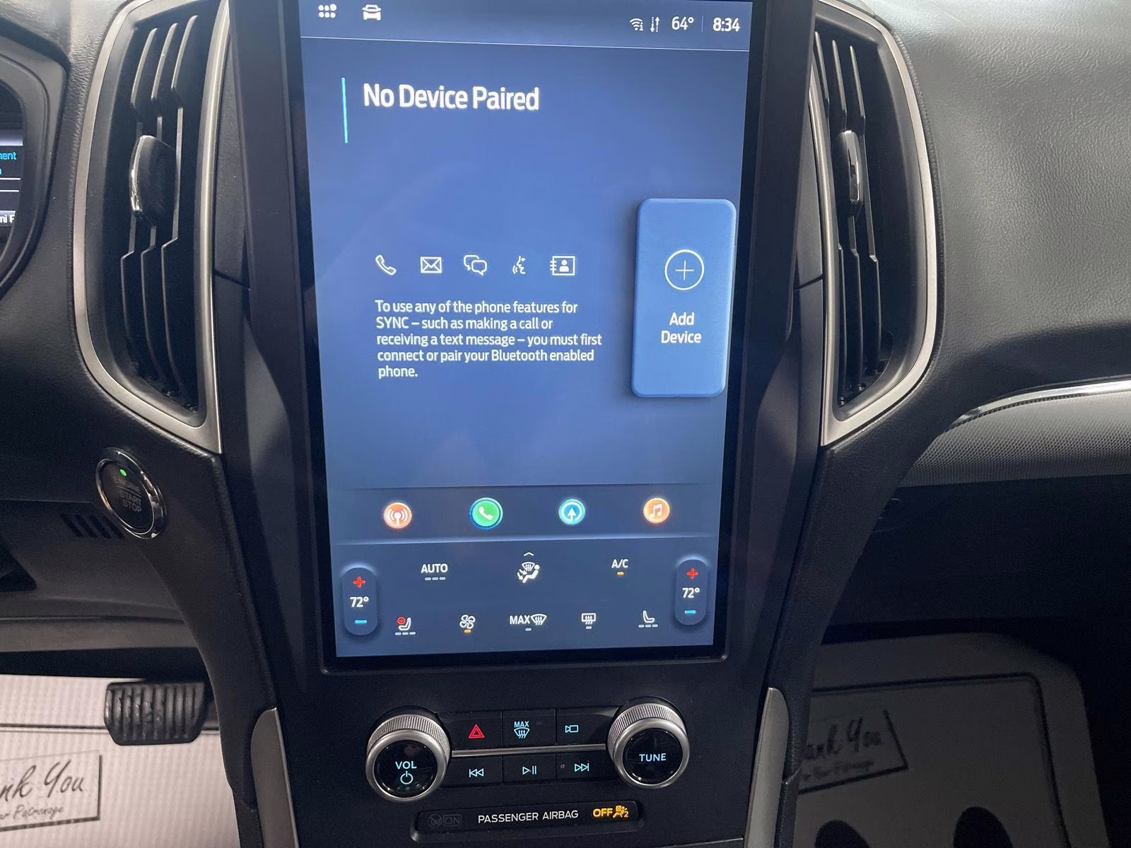 2022 Atlas Blue Metallic Ford Edge SEL AWD SUV