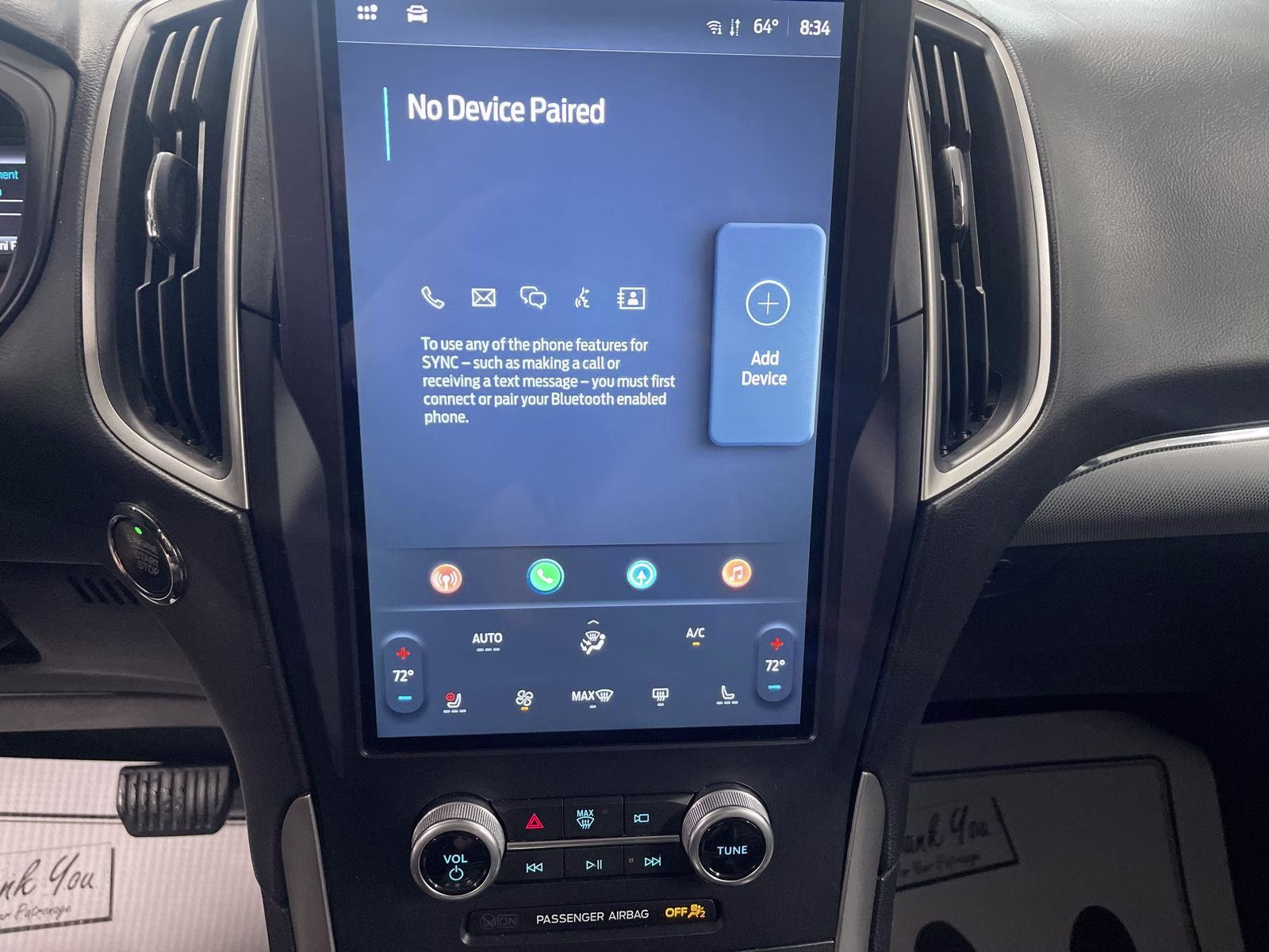 2022 Atlas Blue Metallic Ford Edge SEL AWD SUV