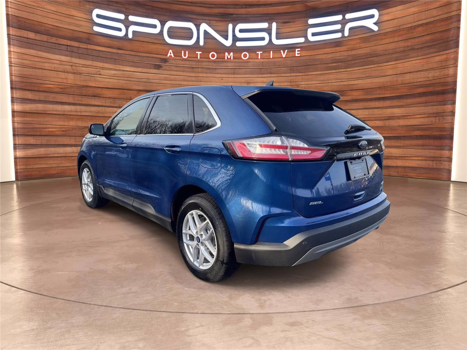 2022 Atlas Blue Metallic Ford Edge SEL AWD SUV