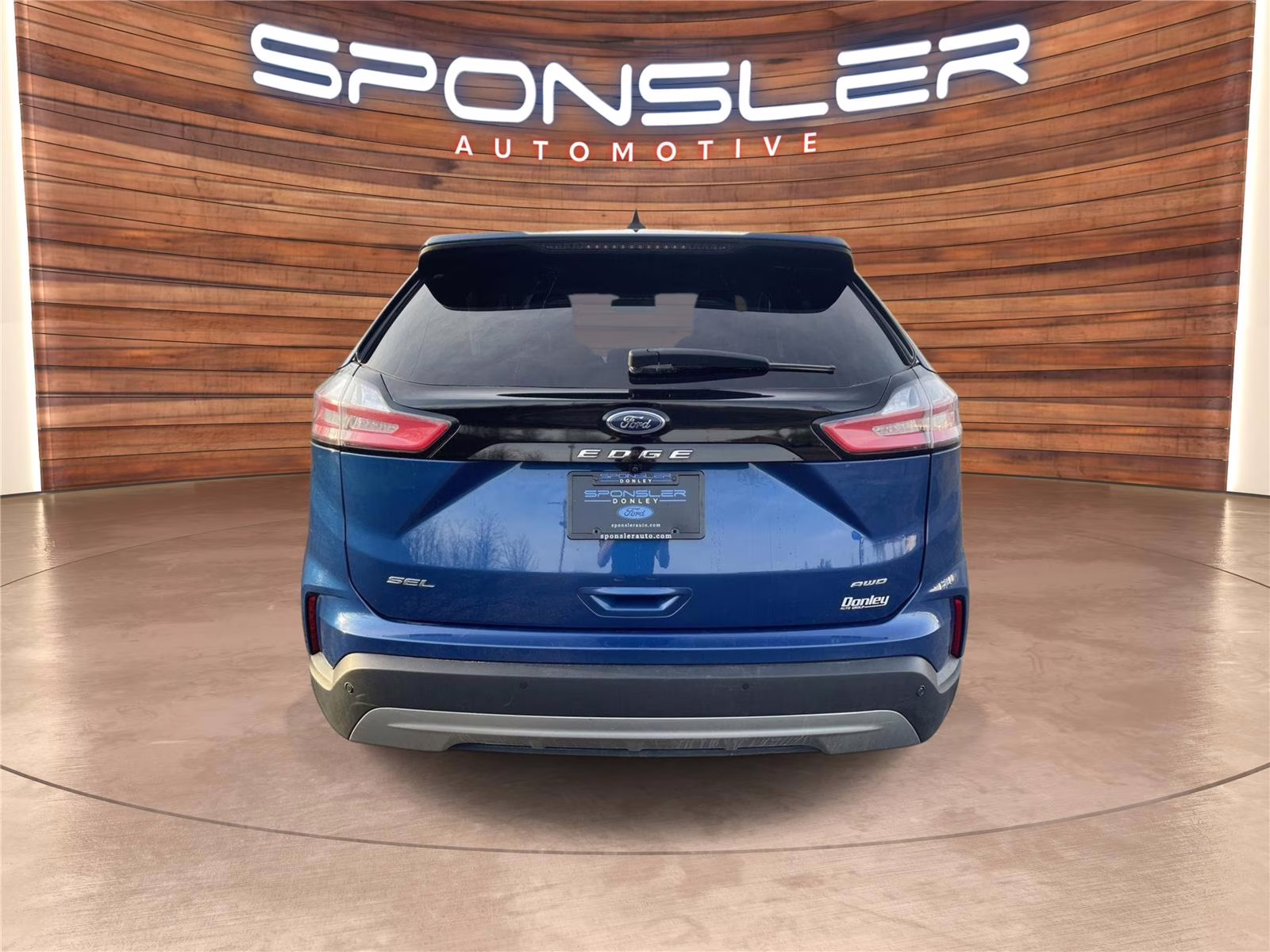 2022 Atlas Blue Metallic Ford Edge SEL AWD SUV