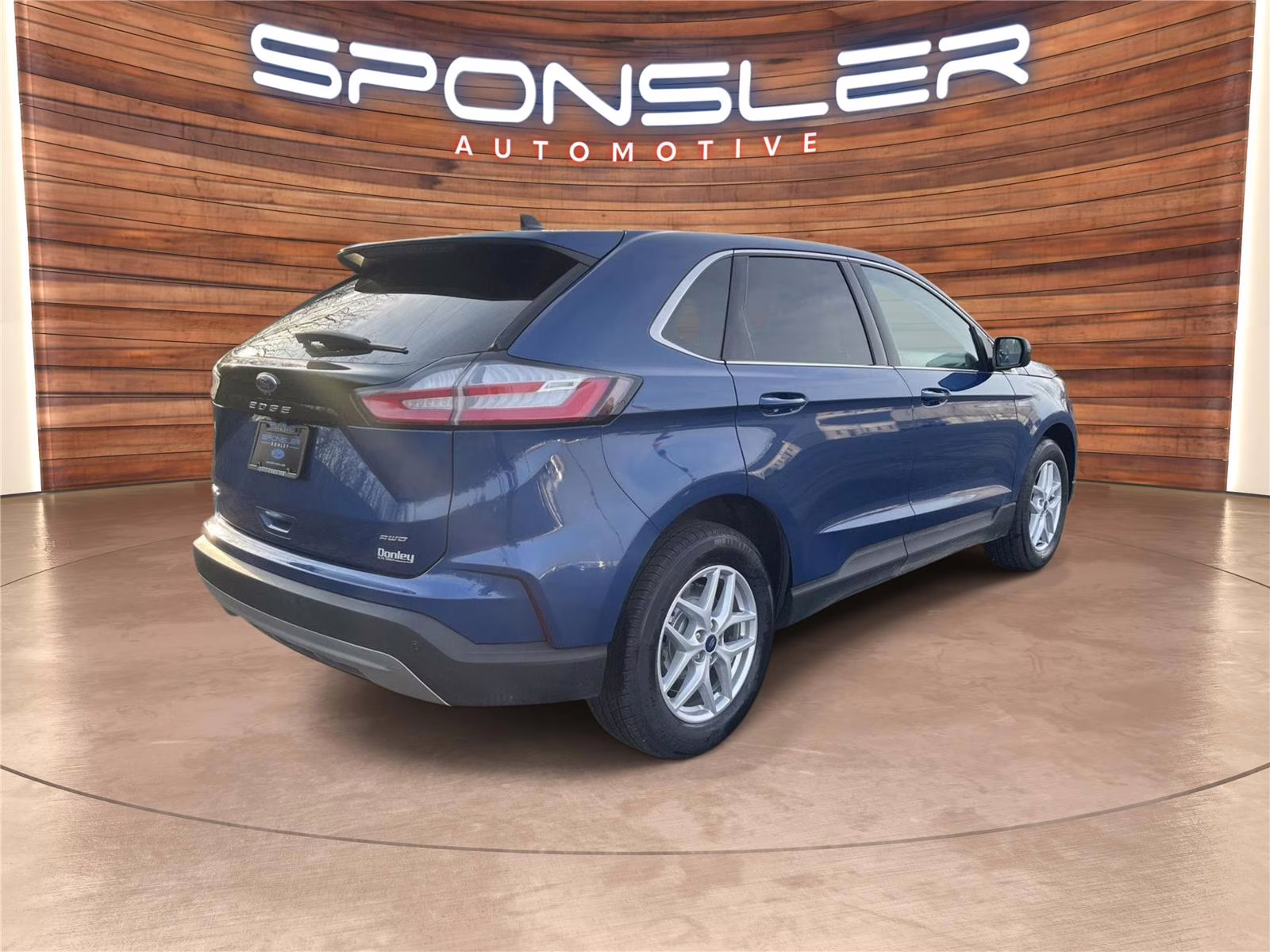 2022 Atlas Blue Metallic Ford Edge SEL AWD SUV