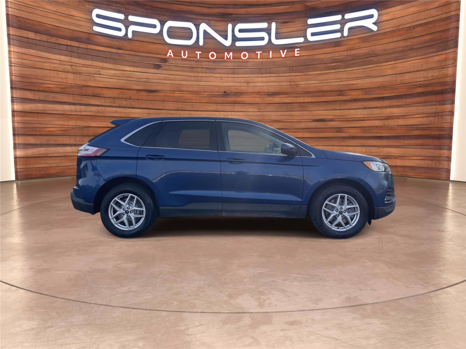2022 Atlas Blue Metallic Ford Edge SEL AWD SUV