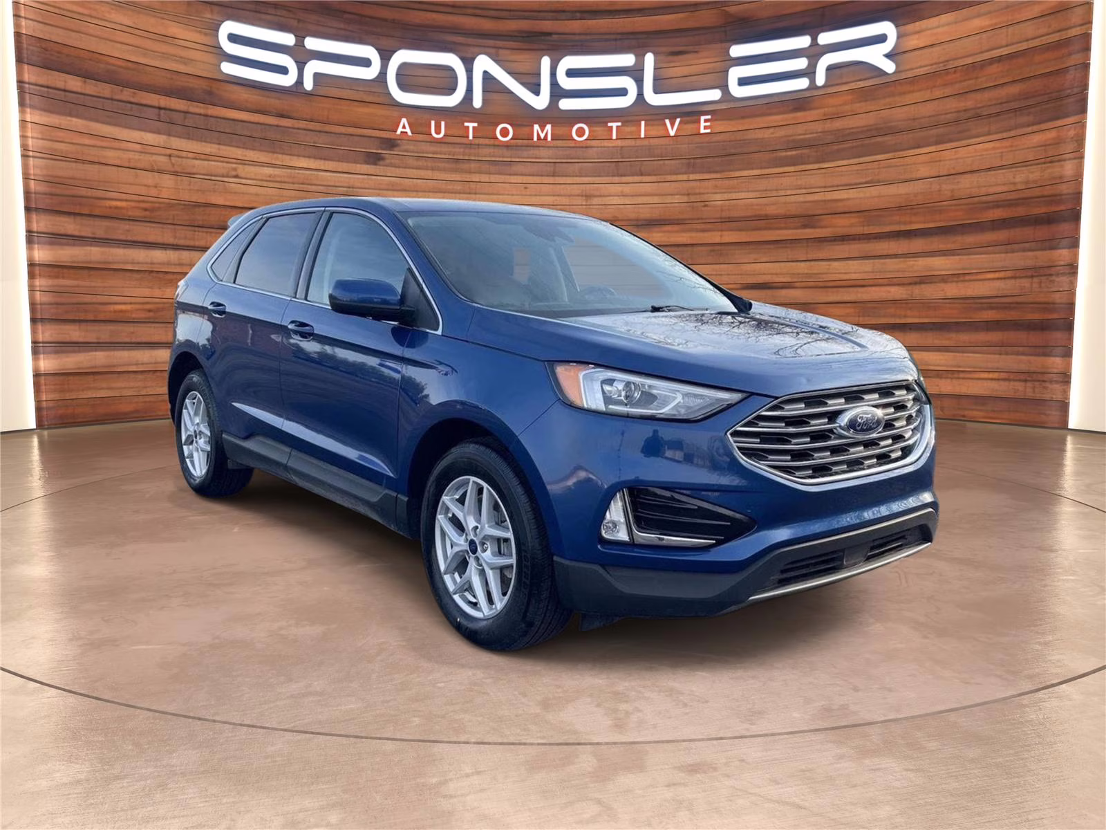 2022 Atlas Blue Metallic Ford Edge SEL AWD SUV