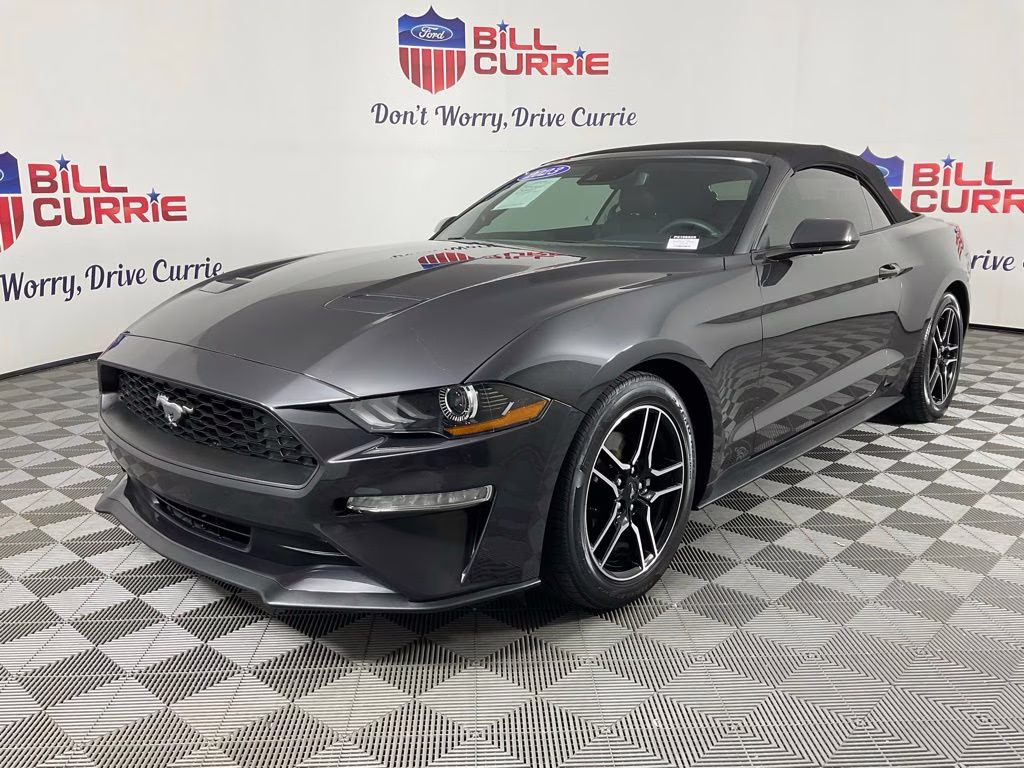 2023 Gray Metallic Ford Mustang EcoBoost Premium RWD Convertible