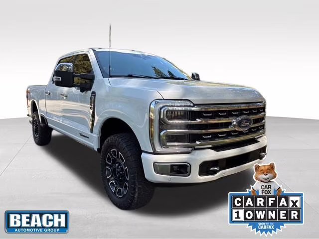 2024 White Metallic Ford Super Duty F-250 SRW Platinum 4X4 Truck