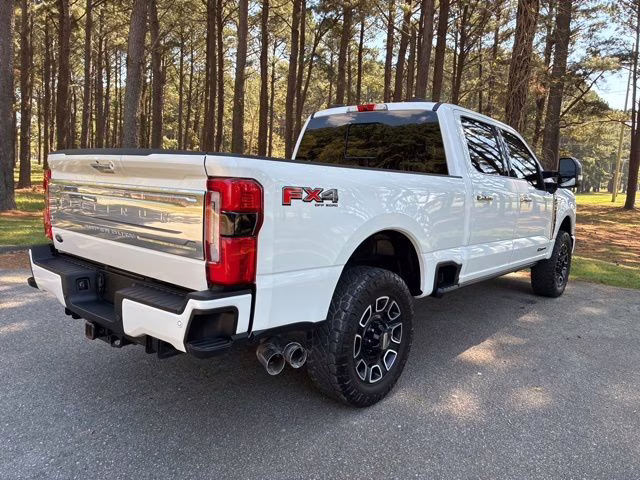 2024 White Metallic Ford Super Duty F-250 SRW Platinum 4X4 Truck