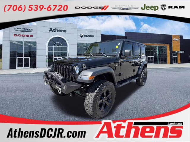 2020 Black Clearcoat Jeep Wrangler Unlimited Sport Altitude 4X4 Convertible