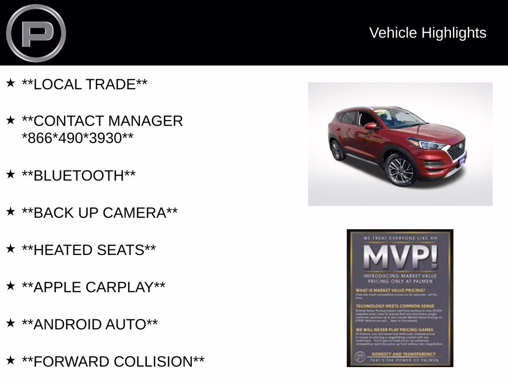 2020 Gemstone Red Hyundai Tucson SEL FWD SUV