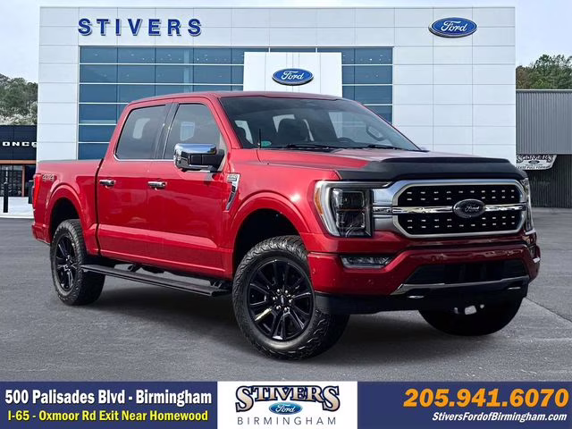 2023 Rapid Red Metallic Tinted Clearcoat Ford F-150 Platinum 4X4 Truck
