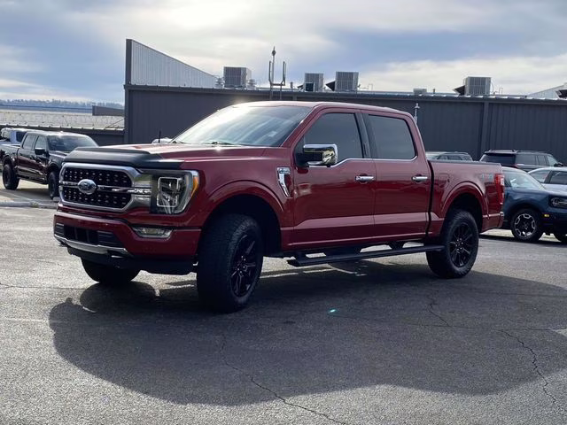 2023 Rapid Red Metallic Tinted Clearcoat Ford F-150 Platinum 4X4 Truck