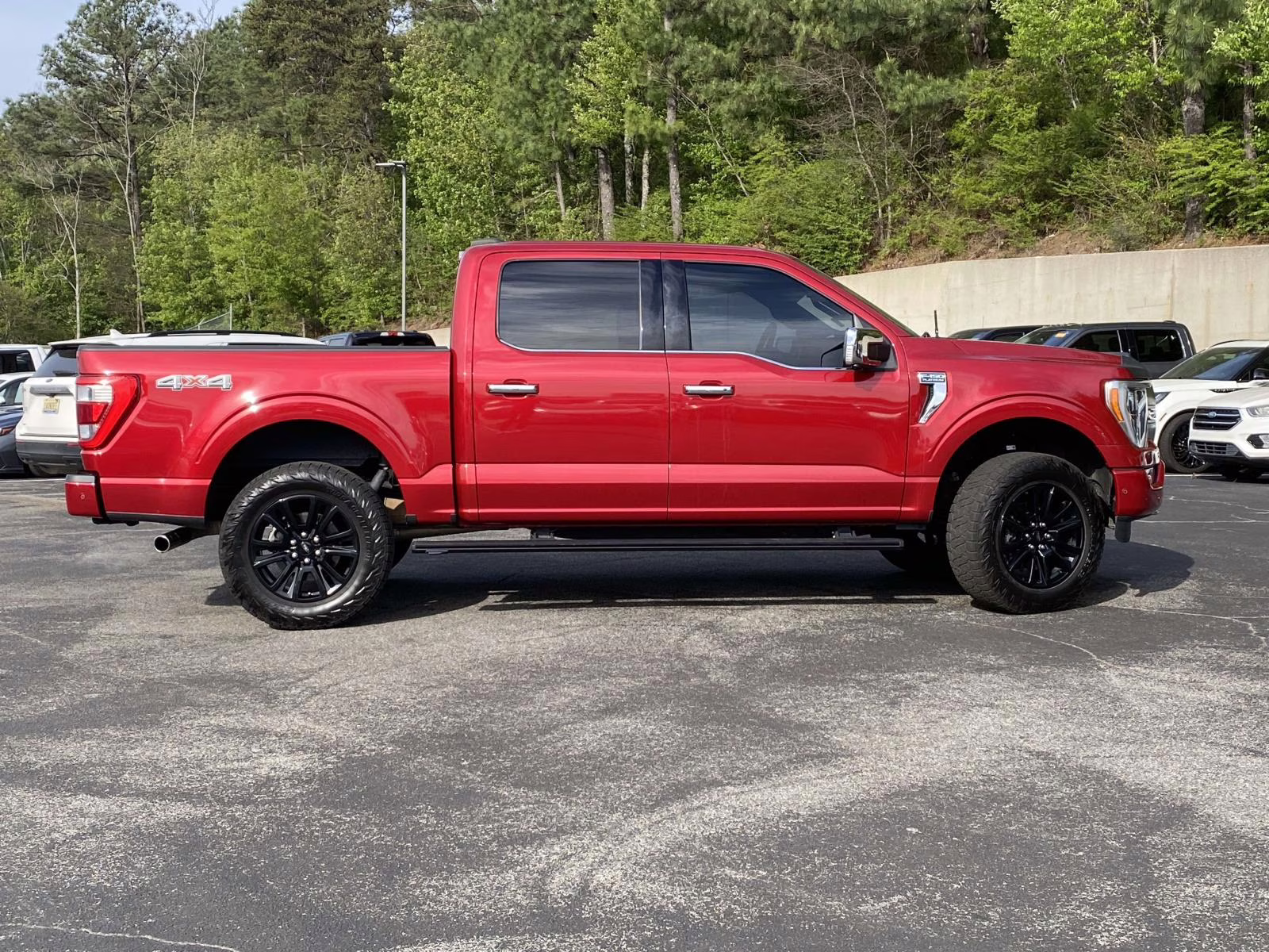 2023 Rapid Red Metallic Tinted Clearcoat Ford F-150 Platinum 4X4 Truck
