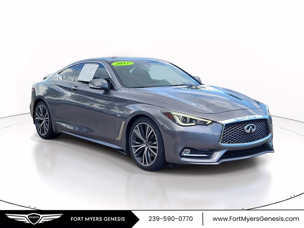 2017 Graphite Shadow INFINITI Q60 3.0t Premium RWD Coupe