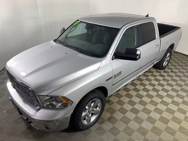 2017 Bright Silver Metallic Clearcoat Ram 1500 Big Horn 4X4 Truck