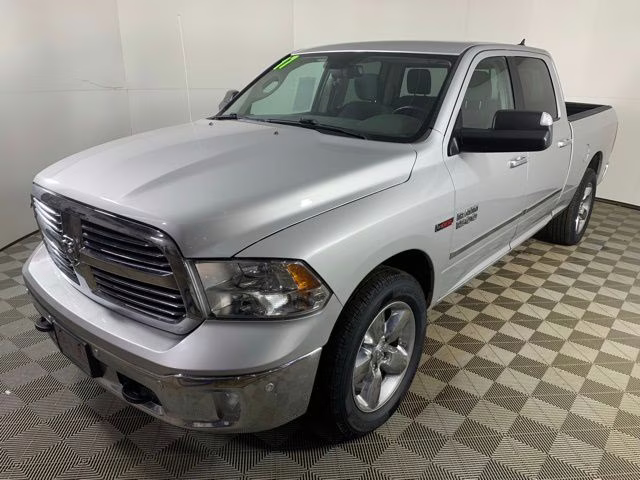 2017 Bright Silver Metallic Clearcoat Ram 1500 Big Horn 4X4 Truck