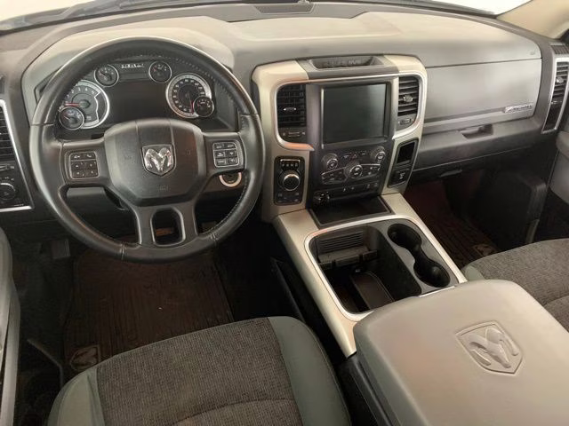 2017 Bright Silver Metallic Clearcoat Ram 1500 Big Horn 4X4 Truck