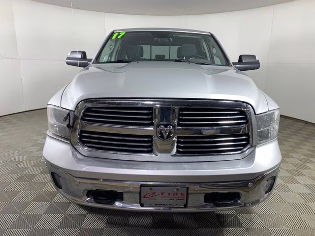 2017 Bright Silver Metallic Clearcoat Ram 1500 Big Horn 4X4 Truck
