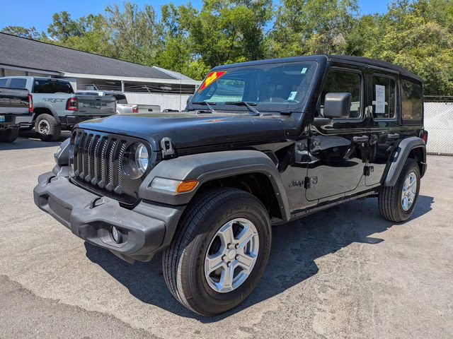 2022 Black Clearcoat Jeep Wrangler Unlimited Sport S 4X4 SUV