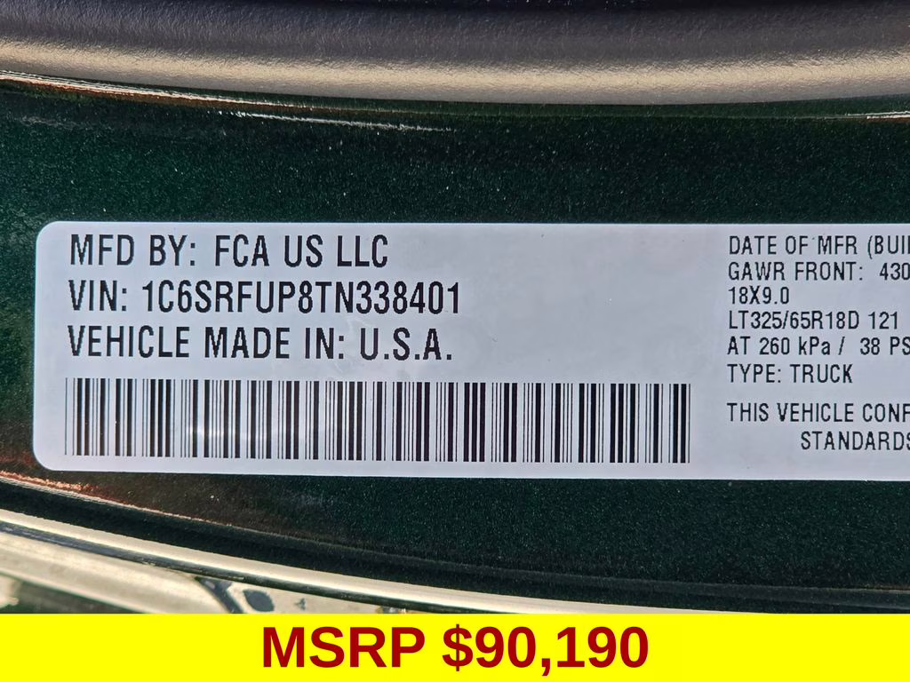 2026 Serrano Green Metallic Ram 1500 RHO 4X4 Truck