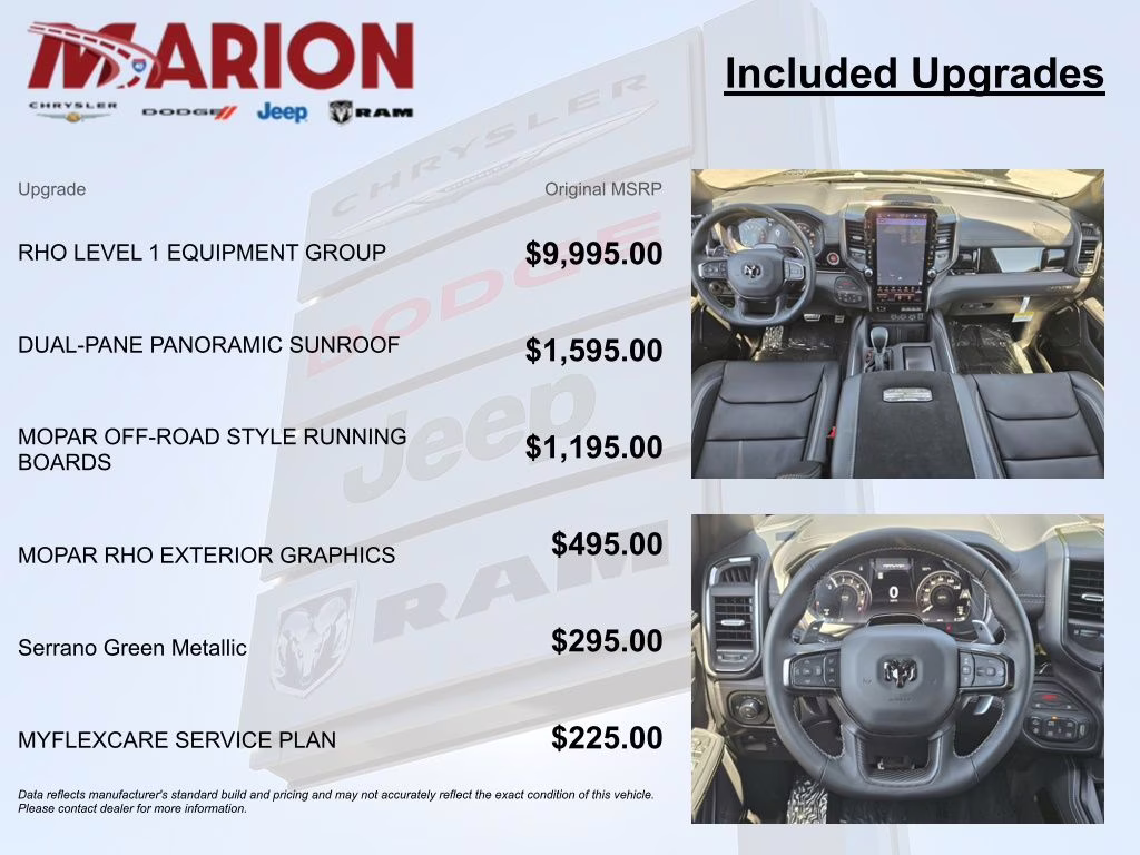 2026 Serrano Green Metallic Ram 1500 RHO 4X4 Truck