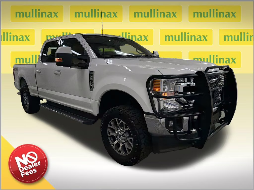 2022 Star White Metallic Tri-Coat Ford Super Duty F-250 SRW Lariat 4X4 Truck